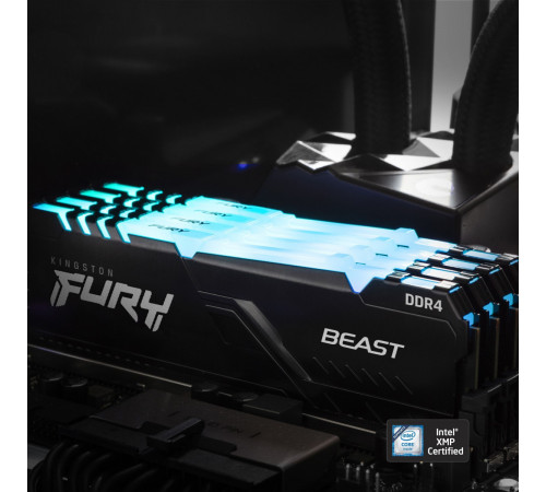 Модуль памяти Kingston FURY Beast RGB 8ГБ DDR4 3200 МГц KF432C16BB2A/8