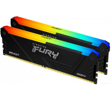 Модуль памяти Kingston FURY Beast RGB 2x16ГБ DDR4 3200 МГц KF432C16BB2AK2/32