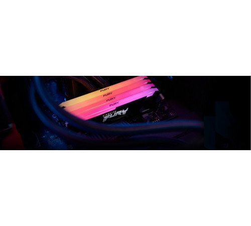 Модуль памяти Kingston FURY Beast RGB 2x16ГБ DDR4 3200 МГц KF432C16BB2AK2/32