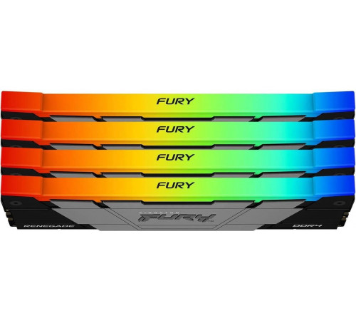 Модуль памяти Kingston FURY Renegade RGB 4x8ГБ DDR4 3200 МГц KF432C16RB2AK4/32