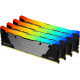 Модуль памяти Kingston FURY Renegade RGB 4x32ГБ DDR4 3600 МГц KF436C18RB2AK4/128