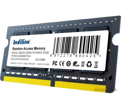 Модуль памяти Indilinx 8ГБ DDR4 SODIMM 3200 МГц IND-ID4N32SP08X