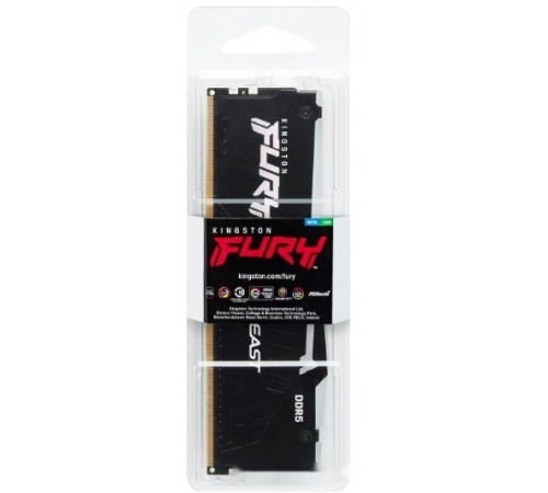 Модуль памяти Kingston FURY Beast RGB 2x16ГБ DDR5 5600 МГц KF556C36BBEAK2-32