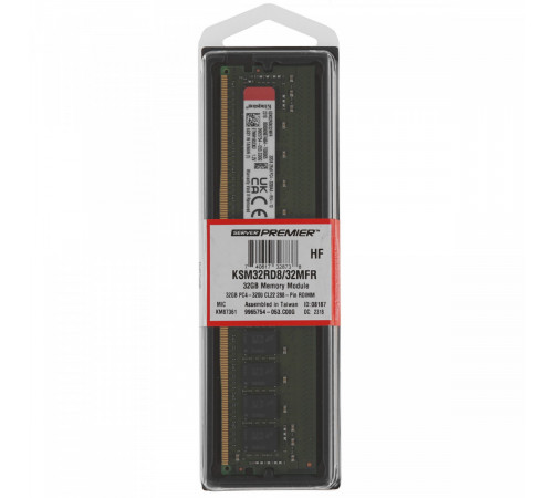 Модуль памяти Kingston 32ГБ DDR4 3200 МГц KSM32RD8/32MFR