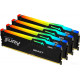 Модуль памяти Kingston FURY Beast RGB 4x16ГБ DDR5 5200 МГц KF552C40BBAK4-64