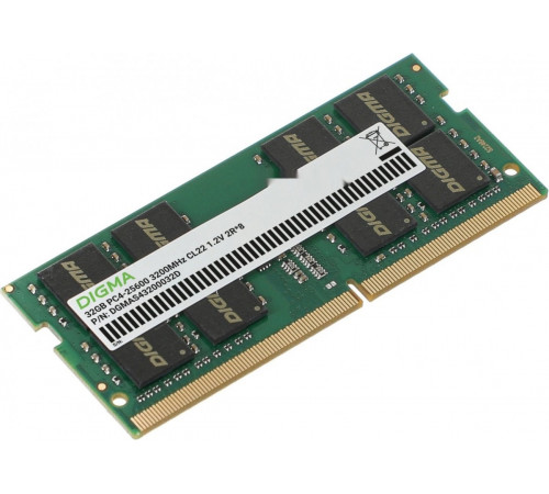 Модуль памяти DIGMA 32ГБ DDR4 SODIMM 3200 МГц DGMAS43200032D