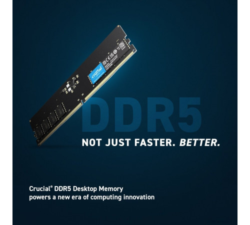 Модуль памяти Crucial 8ГБ DDR5 5600 МГц CT8G56C46U5