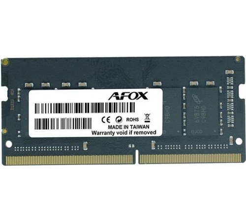 Модуль памяти Afox 16GB DDR4 SODIMM PC4-25600 AFSD416PS1P