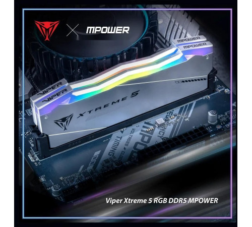 Модуль памяти Patriot Viper Xtreme 5 2x24ГБ DDR5 8000 МГц PVXR548G80C38KM