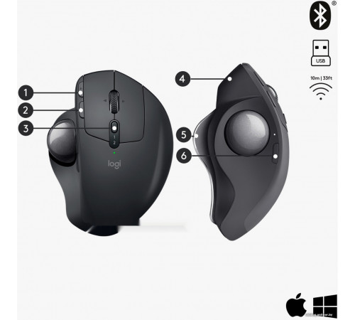 Трекбол Logitech MX Ergo