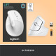Вертикальная мышь Logitech Lift (белый)