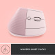 Вертикальная мышь Logitech Lift (розовый)