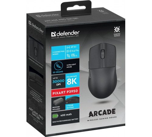 Игровая мышь Defender Arcade Pro GM-381 (черный)