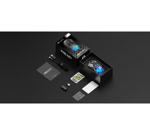 Игровая мышь Gravastar Mercury M2 Transparent Black