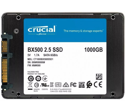 SSD Crucial BX500 1TB CT1000BX500SSD1