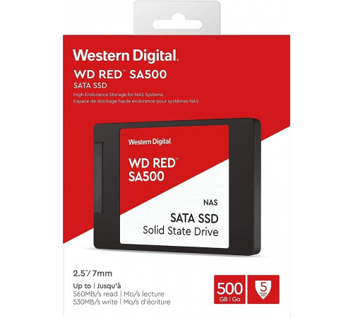 SSD Western Digital Red SA500 NAS 500GB WDS500G1R0A