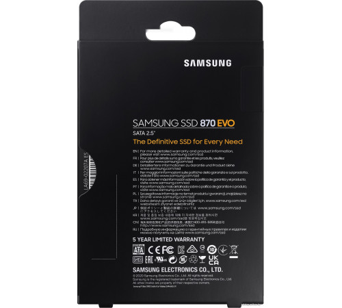 SSD Samsung 870 Evo 250GB MZ-77E250BW