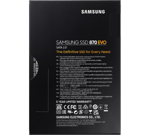 SSD Samsung 870 Evo 2TB MZ-77E2T0BW