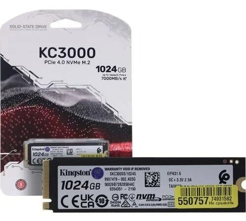 SSD Kingston KC3000 1TB SKC3000S/1024G