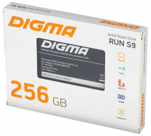 SSD DIGMA Run S9 256GB DGSR2256GS93T