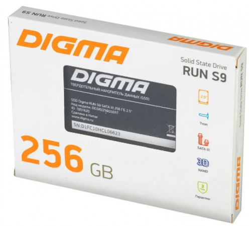 SSD DIGMA Run S9 256GB DGSR2256GS93T
