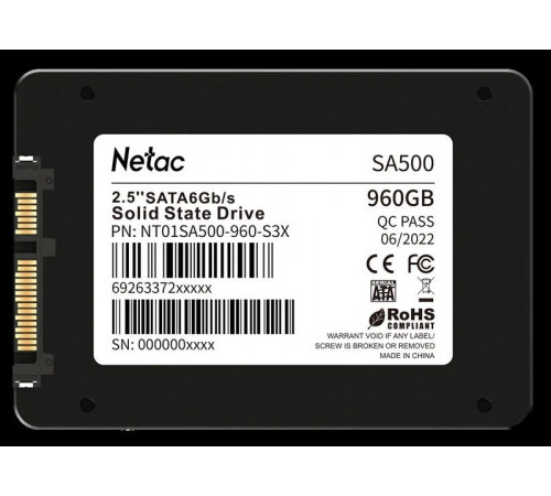 SSD Netac SA500 960GB NT01SA500-960-S3X
