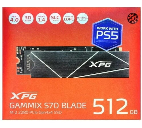 SSD A-Data XPG GAMMIX S70 Blade 512GB AGAMMIXS70B-512G-CS