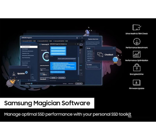 SSD Samsung 990 Pro с радиатором 1TB MZ-V9P1T0CW