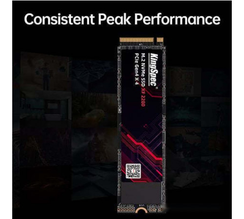 SSD KingSpec PCle 4.0 XF Series 512GB