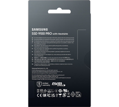 SSD Samsung 9100 Pro с радиатором 1TB MZ-VAP1T0CW