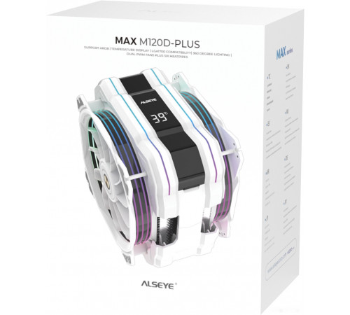 Кулер для процессора ALSEYE M120D W Plus (белый)
