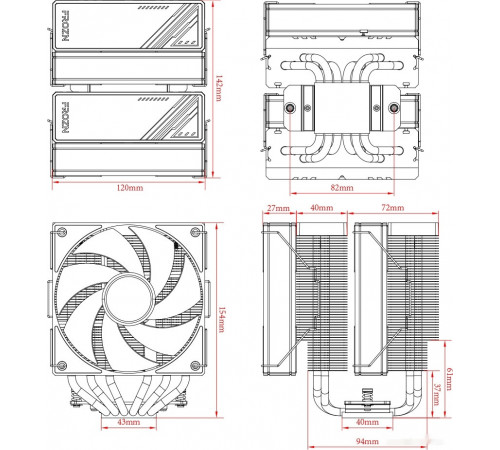 Кулер для процессора ID-COOLING Frozn A620 ARGB