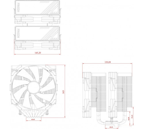 Кулер для процессора ID-COOLING Frozn A720 Black