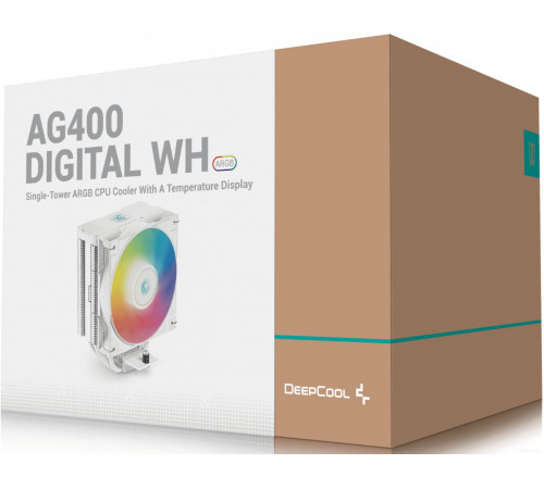 Кулер для процессора Deepcool AG400 Digital ARGB WH R-AG400-WHADMN-G-1