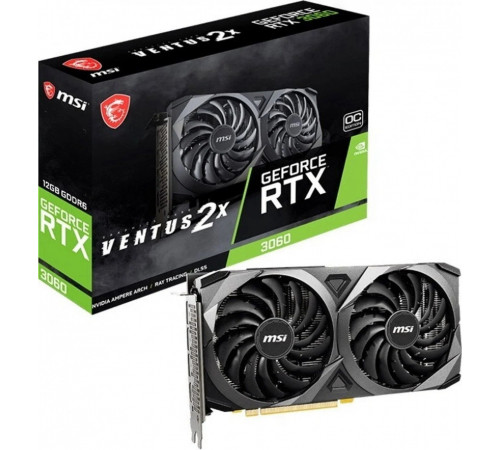 Видеокарта MSI GeForce RTX 3060 Ventus 2X 12G OC