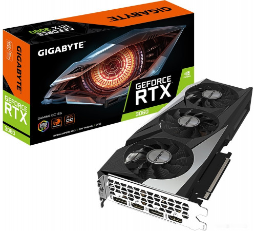 Видеокарта Gigabyte GeForce RTX 3060 Gaming OC 12GB GDDR6 (rev. 2.0)