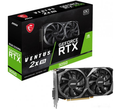 Видеокарта MSI GeForce RTX 3050 Ventus 2X XS 8G OC