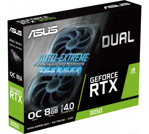 Видеокарта Asus Dual GeForce RTX 3050 V2 OC Edition 8GB GDDR6 DUAL-RTX3050-O8G-V2