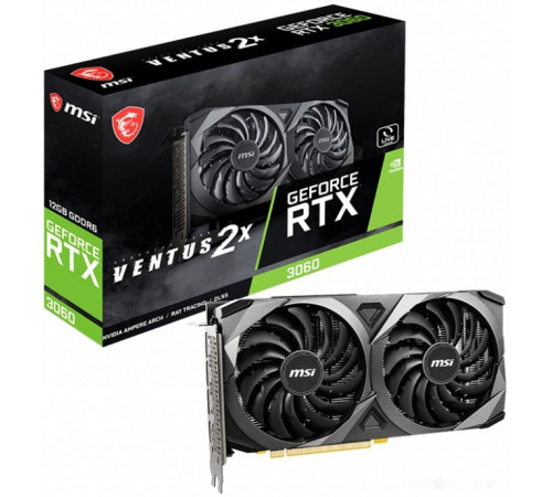 Видеокарта MSI GeForce RTX 3060 Ventus 2X 12G