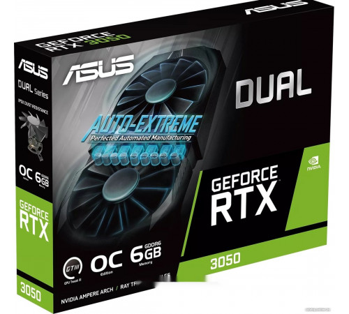 Видеокарта Asus Dual GeForce RTX 3050 OC Edition 6GB DUAL-RTX3050-O6G
