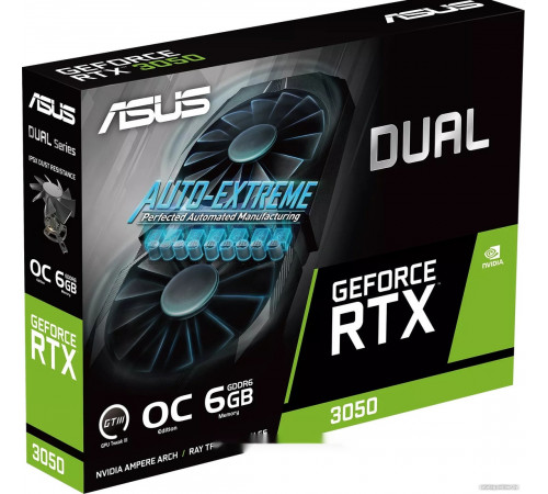 Видеокарта Asus Dual GeForce RTX 3050 OC Edition 6GB DUAL-RTX3050-O6G