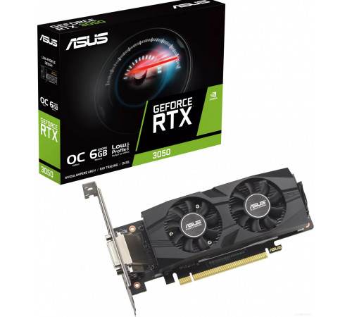Видеокарта Asus Dual GeForce RTX 3050 LP BRK OC Edition 6GB GDDR6 RTX3050-O6G-LP-BRK