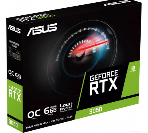 Видеокарта Asus Dual GeForce RTX 3050 LP BRK OC Edition 6GB GDDR6 RTX3050-O6G-LP-BRK