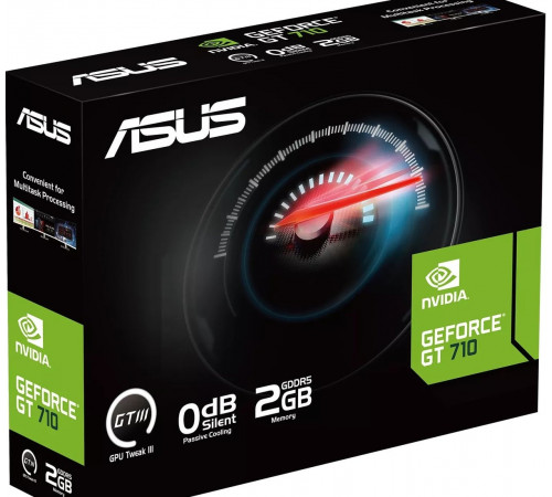 Видеокарта Asus GeForce GT 710 2GB GDDR5 EVO GT710-SL-2GD5-BRK-EVO