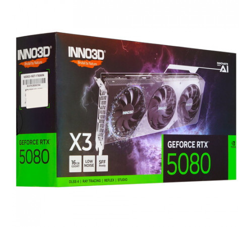 Видеокарта Inno3D GeForce RTX 5080 X3 N50803-16D7-176068N