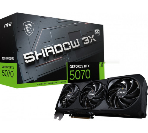Видеокарта MSI GeForce RTX 5070 12G Shadow 3X OC