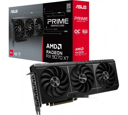Видеокарта Asus Prime Radeon RX 9070 XT OC Edition 16GB GDDR6 PRIME-RX9070XT-O16G