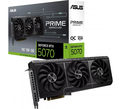 Видеокарта Asus Prime GeForce RTX 5070 12GB GDDR7 OC Edition PRIME-RTX5070-O12G