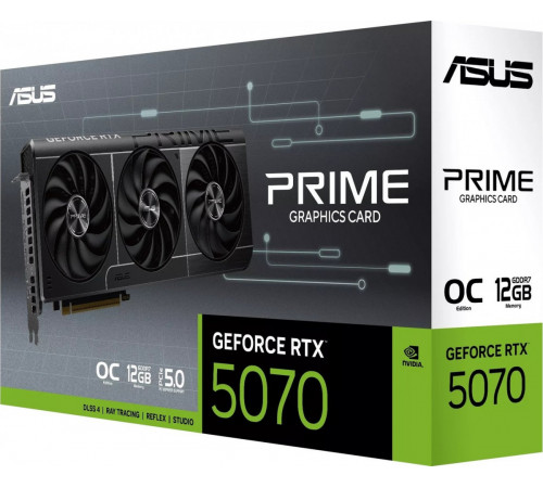 Видеокарта Asus Prime GeForce RTX 5070 12GB GDDR7 OC Edition PRIME-RTX5070-O12G
