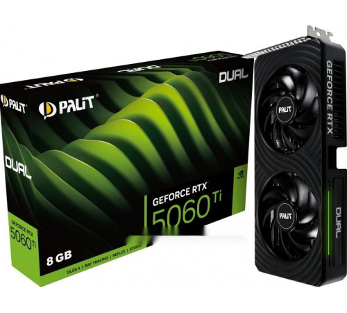 Видеокарта PALIT GeForce RTX 5060 Ti Dual 8GB NE7506T019P1-GB2062D